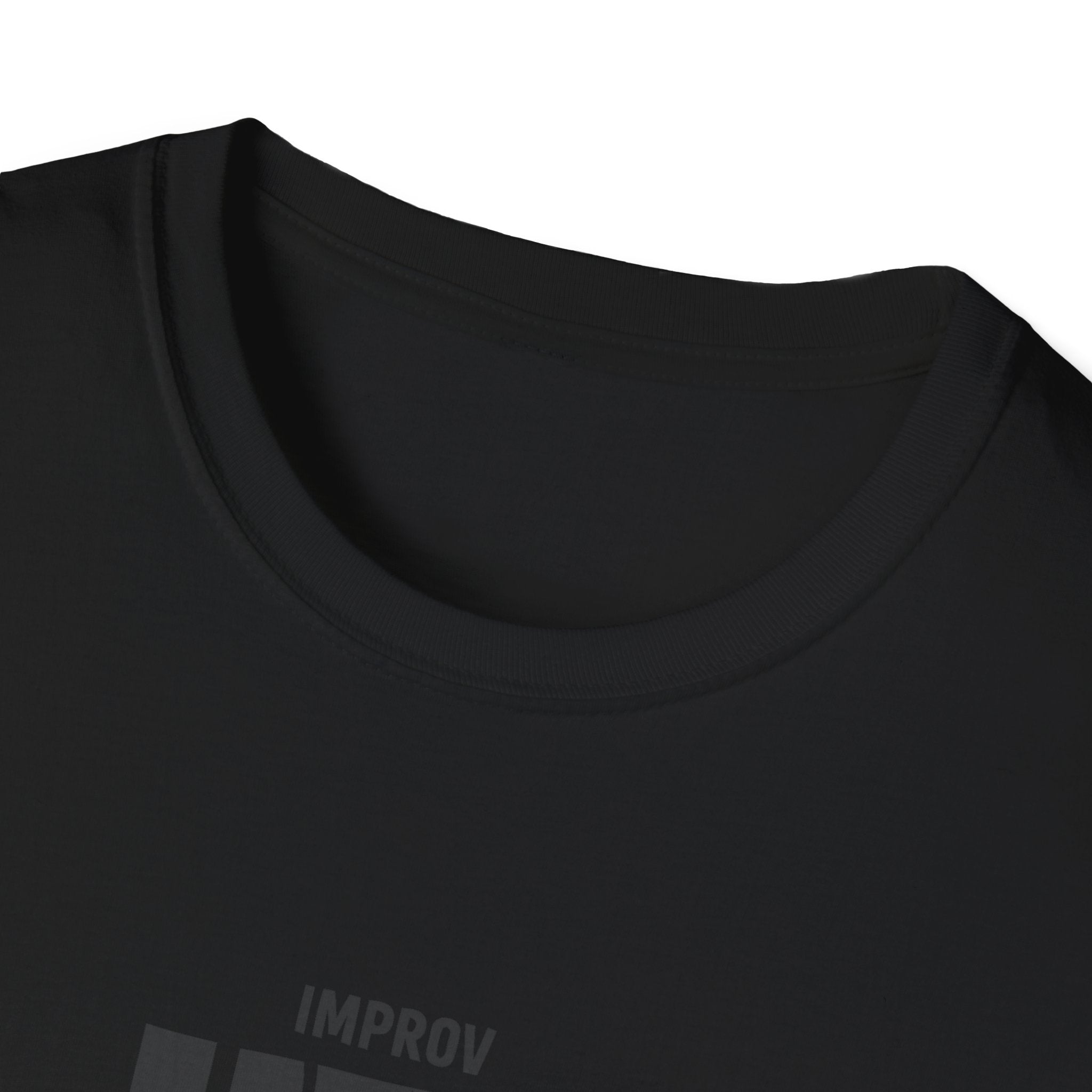 Yes And Improv T‑Shirt — Minimalist Comedy Improv Crew Tee