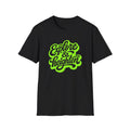 Explore & Heighten Graphic Tee — Retro Neon Adventure T-Shirt