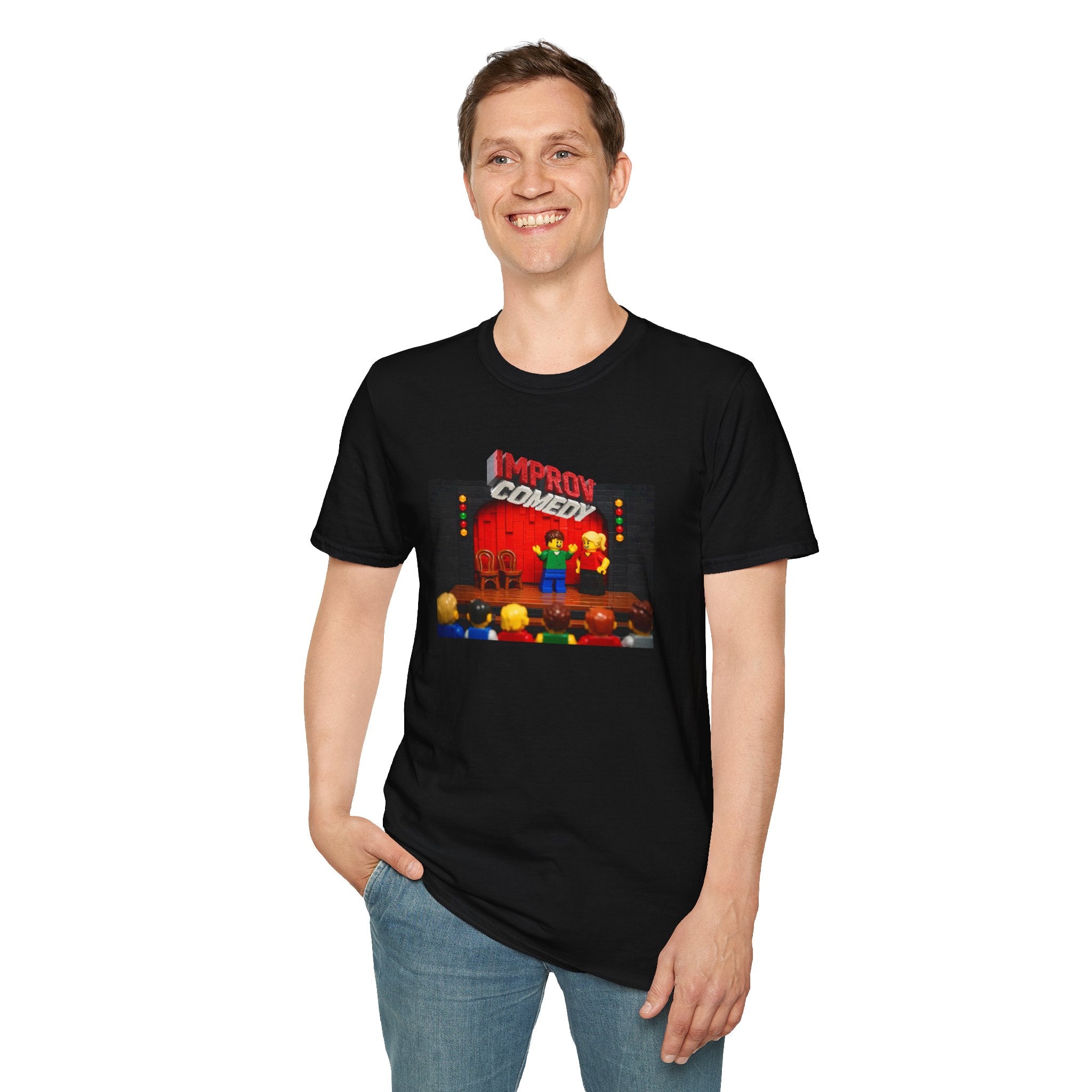 Improv Comedy Stage T-Shirt – Funny Live Comedy Show Tee