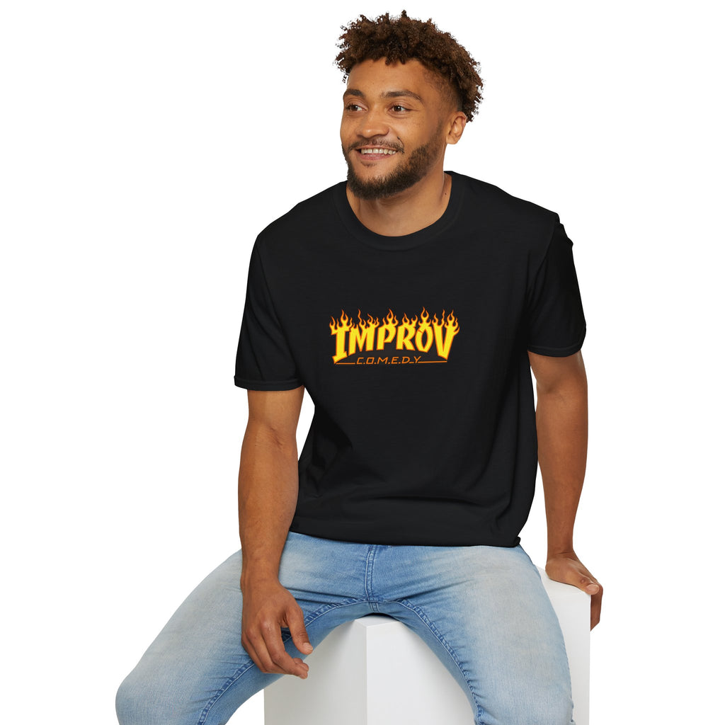 Improv Comedy Flame Logo T-Shirt